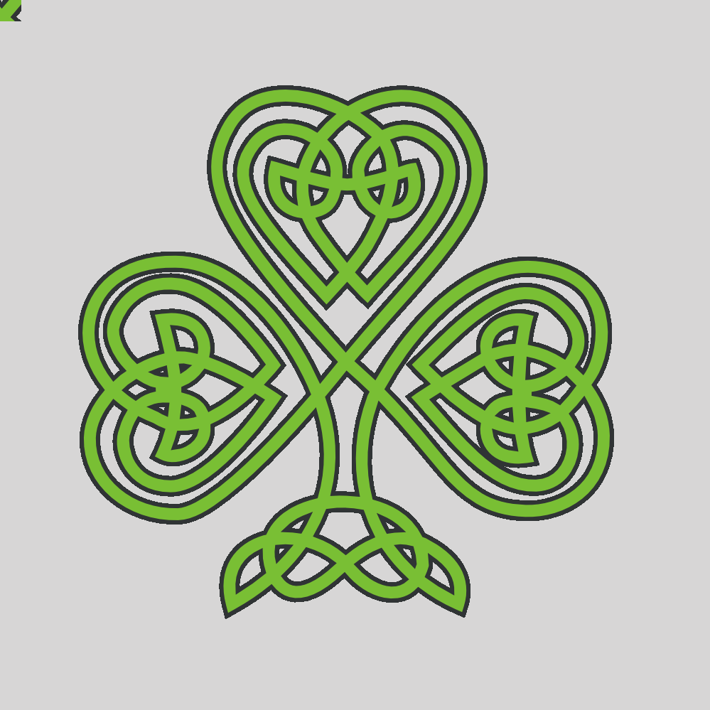 Celtic Shamrock Throw Blanket (999x999), Png Download