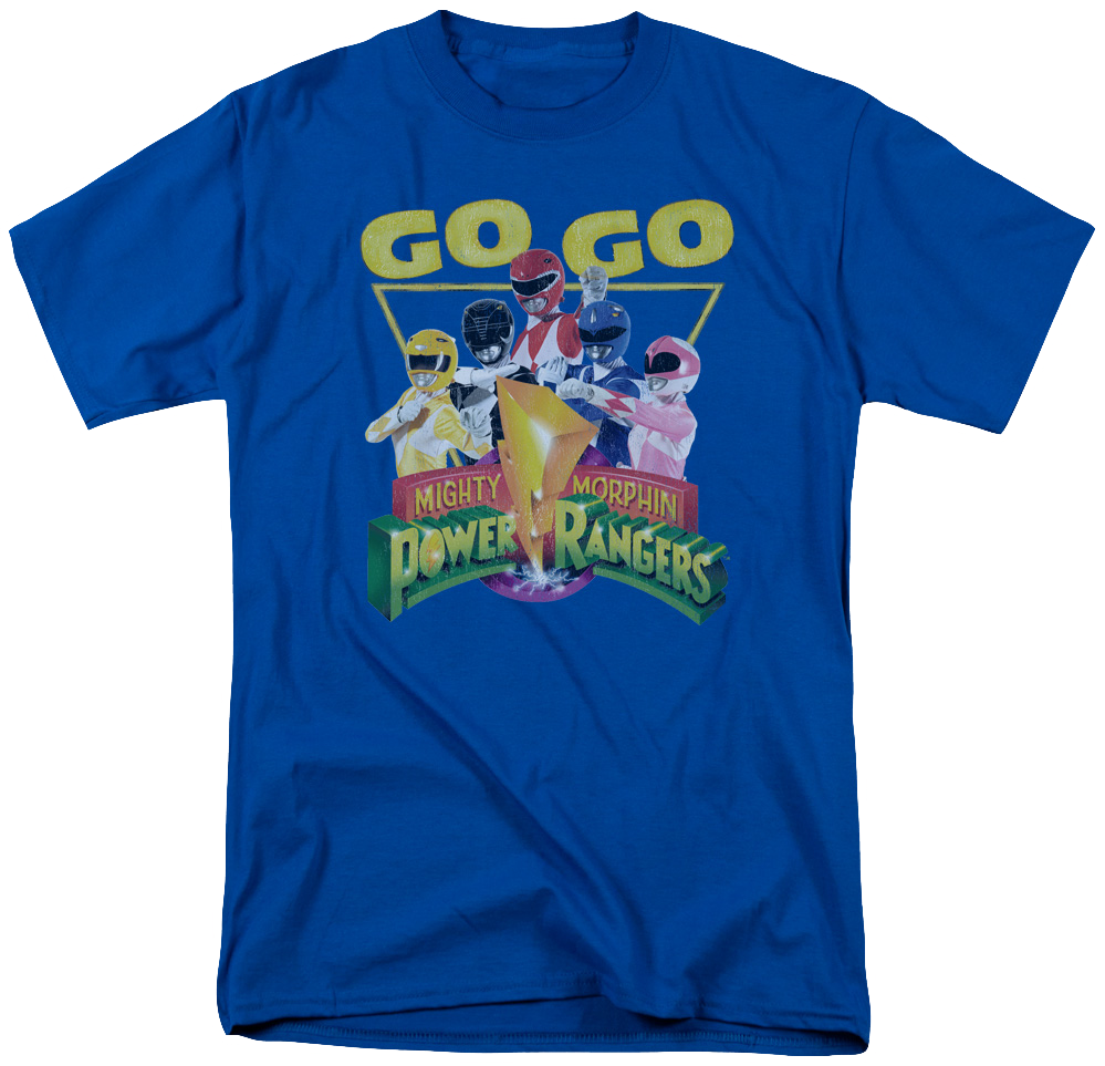 Go Go Power Rangers Shirt (999x963), Png Download