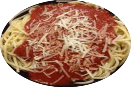 Spaghetti $6 - - Marinara Sauce (432x288), Png Download