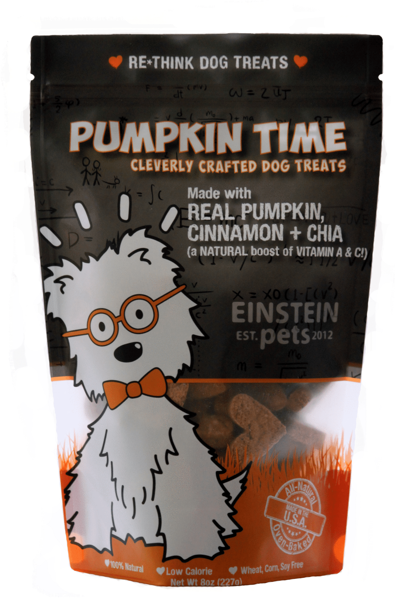 Einstein Pets Einstein Pumpkin Time 2oz Dog Treats (1390x2048), Png Download
