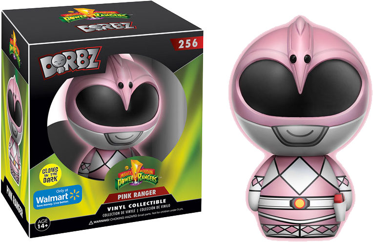 Pink Ranger Glow Us Exclusive Dorbz [rs] - Power Rangers - Pink Ranger Dorbz Vinyl Figure (800x516), Png Download