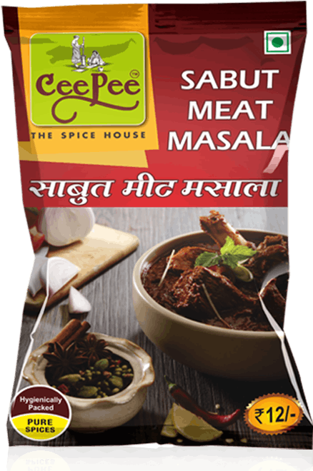 Sabut Meat Masala - Cee Pee Sambar Masala, 100g (600x660), Png Download