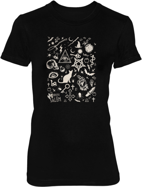 Elements Of Witchcraft Inspired By Wicca - T-shirt (600x600), Png Download