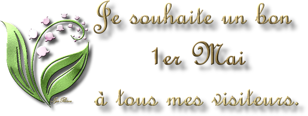 2015 05 01 Texte 1er Mai - Bon 1er Mai Png (607x230), Png Download