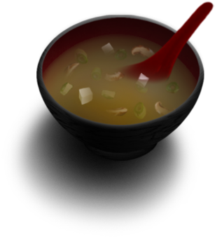 Soup-bowl - Sushi (370x400), Png Download