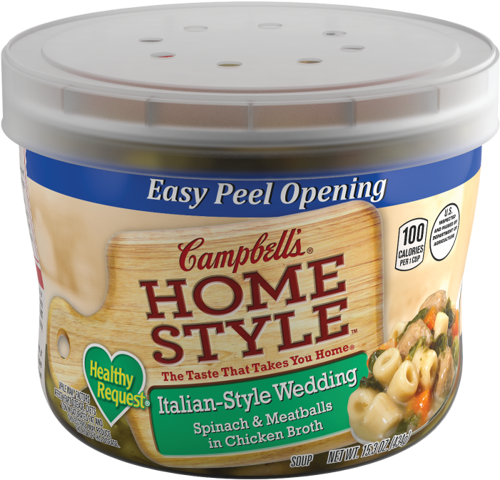 Campbell's® Homestyle Healthy Request® Italian-style - Campbell's Homestyle Soup, Creamy Gouda Bisque With (700x700), Png Download