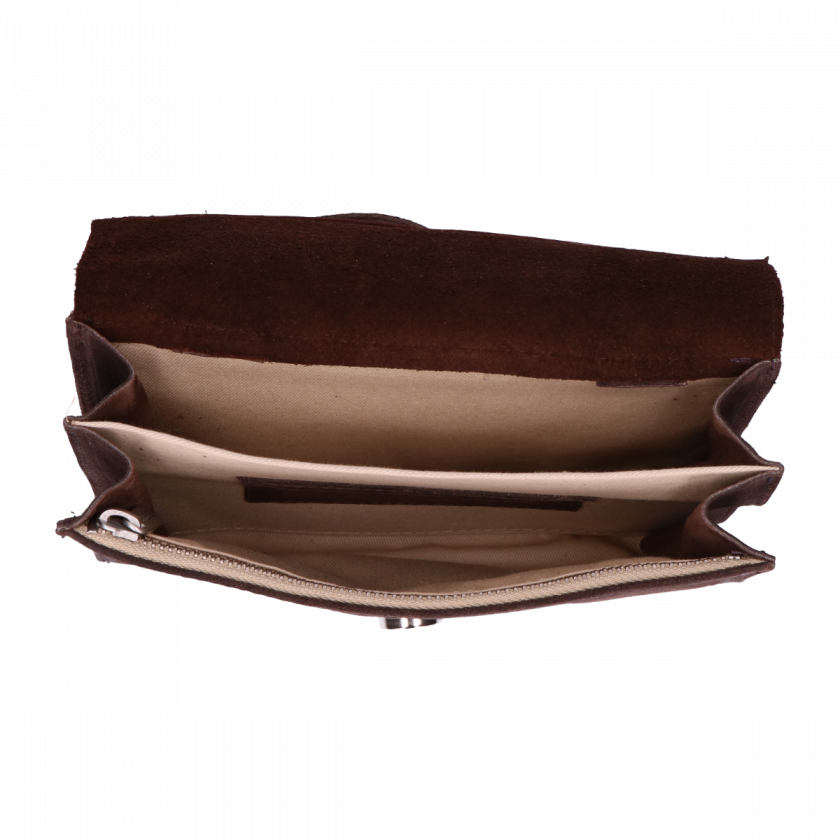 Cross Body Waxed Suede With Polished Leather Dark - Coin Purse (840x840), Png Download