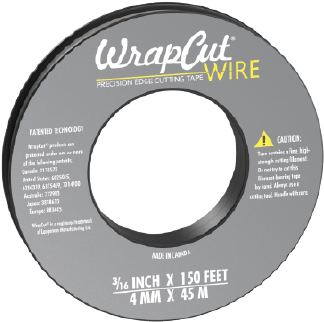 Wrapcut® Wire Precision Edge Cutting Tape - Wrapcut Pro, Edge Cutting Tape, 3/16-inch X 150 Feet, (378x379), Png Download