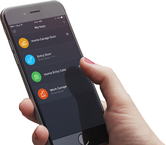 Open Your Garage With Your Phone - Phone Gate (689x600), Png Download