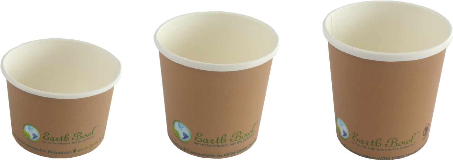 Earth Bowls™ And Matching Lids Are Bpi-certified Compostable* - Cup (1602x584), Png Download