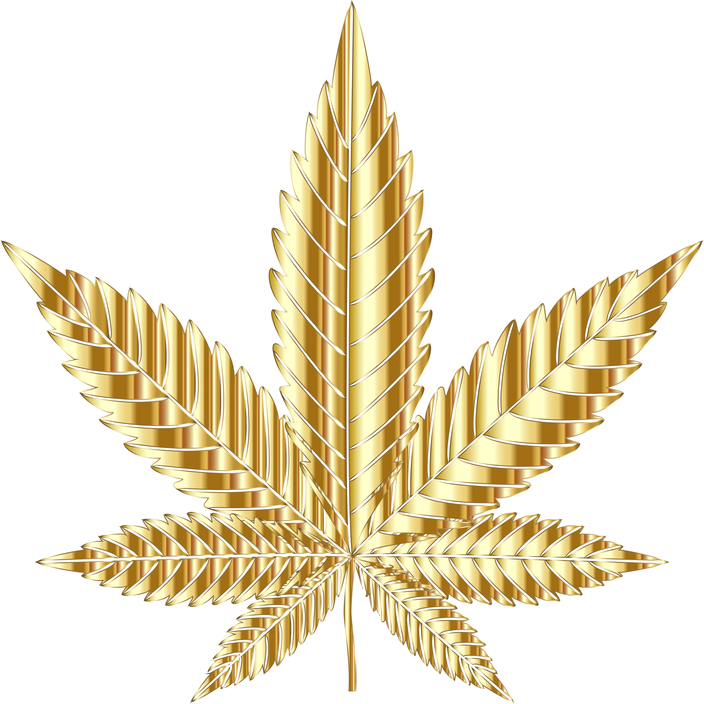Big Image - Marijuana Leaf Silhouette Png (2321x2319), Png Download