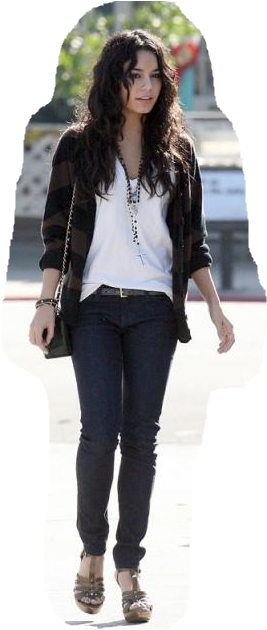 Vanessa Hudgens - Vanessa Hudgens Street Style 2007 (273x633), Png Download