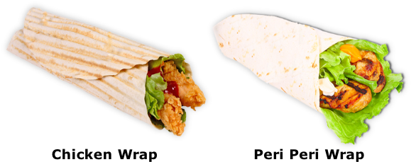 Order Online - Sam's Chicken Wrap (601x246), Png Download