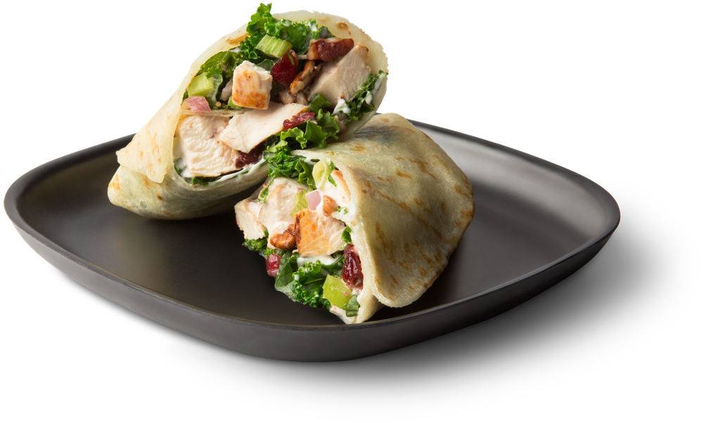 Cranberry Pecan Chicken Salad Wrap - Wrap (1242x1242), Png Download