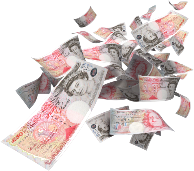 Uk Money Falling Png (800x700), Png Download