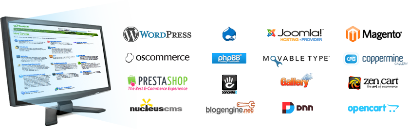 Web Hosting Apps - Web Hosting Applications (838x266), Png Download