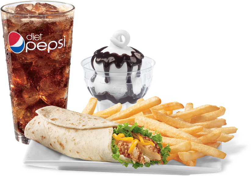 Crispy Chicken Wrap Mealfood Menudairy Queen - Dairy Queen (940x603), Png Download