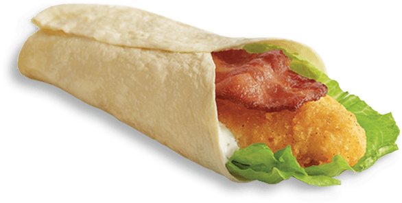 Chicken Wrap - A&w Chubby Chicken Wrap (600x436), Png Download