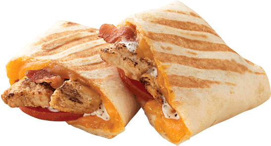 Cheddar, Bacon, Ranch, Chicken Grilled Wrap - Wrap (560x560), Png Download