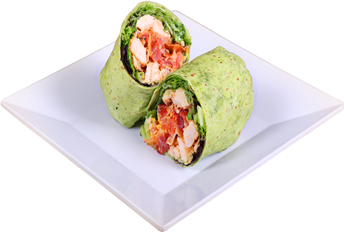 Chicken Blt Wrap - Wrap (500x500), Png Download