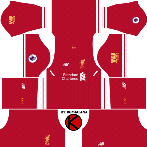 Liverpool Kits 2017/18 - Dls 18 Kits Liverpool (490x490), Png Download