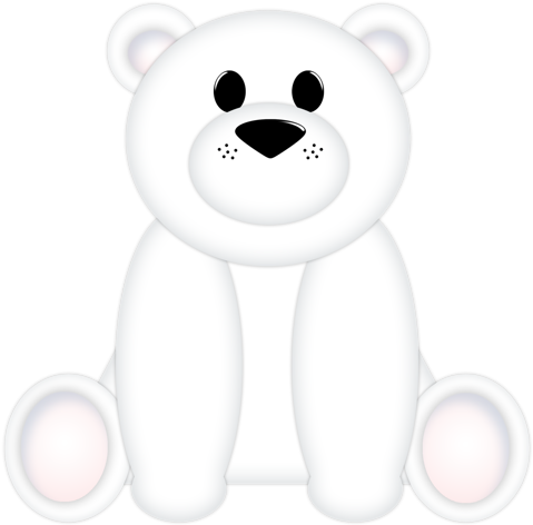 Polar Bear Polar Bears, Teddy Bears, Winter Time, Photo - Teddy Bear (500x497), Png Download