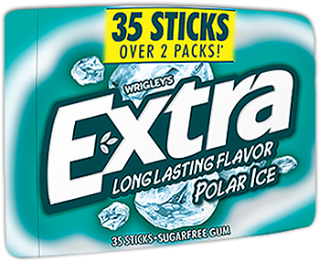 Polar Ice® - Extra Polar Ice Gum (420x312), Png Download