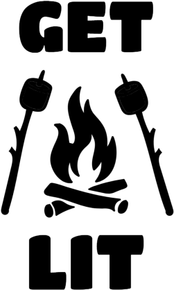 Get Lit - T-shirt (360x460), Png Download