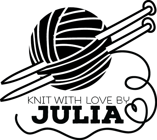 Image Of Knit With Love Needles Personalized Stamp - Custom Personalized Crochet Stamp (531x474), Png Download