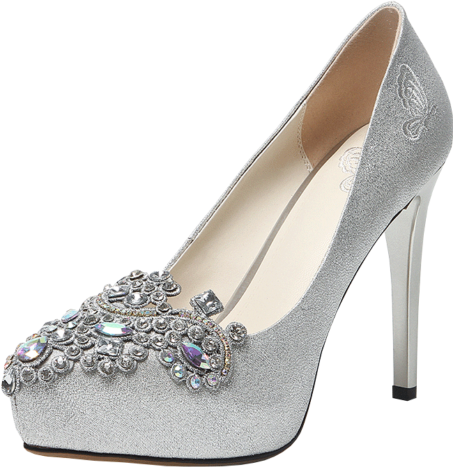Arden Furtado Autumn Stilettos Platform Crystal Rhinestone - Shoe (800x800), Png Download