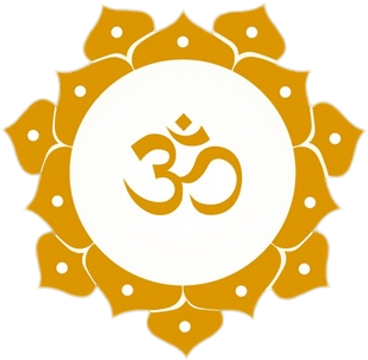 Mantra Om In Golden Lotus Flower - Om Symbol (400x400), Png Download