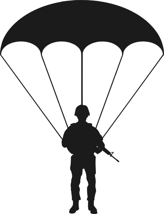 All Photo Png Clipart - Paratrooper Silhouette (576x750), Png Download
