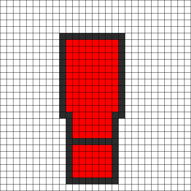 Metal Gear Solid Alert Perler Charm - Roblox Perler Bead Patterns (610x610), Png Download