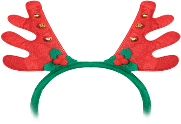 Pick Out A Havep Outfit And A Christmas Hat - Reindeer (380x357), Png Download