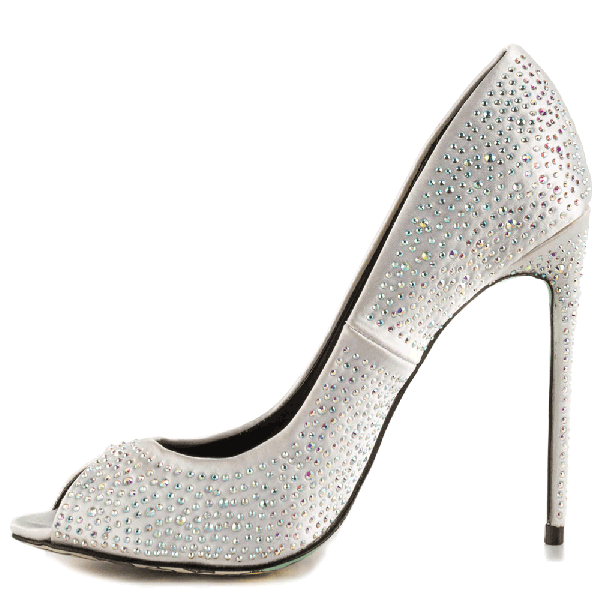 Corpse Bride Rhinestone Heels Hotfix Stiletto Heel - High-heeled Shoe (600x600), Png Download