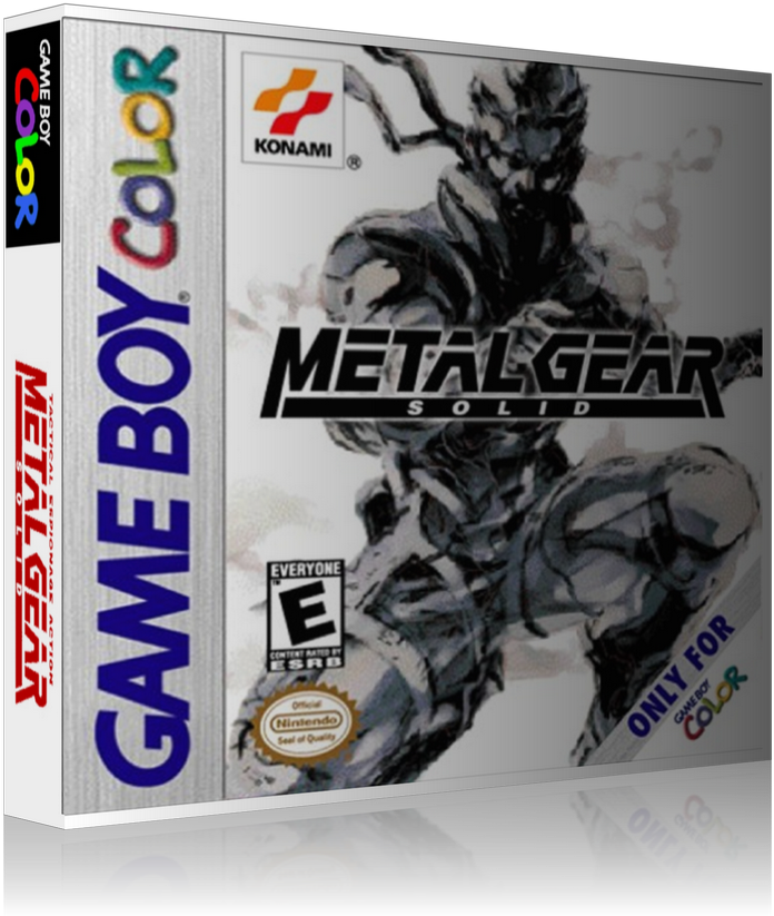 Gameboy Color Metal Gear Solid Game Cover To Fit A - Metal Gear Solid Gameboy Color (800x900), Png Download