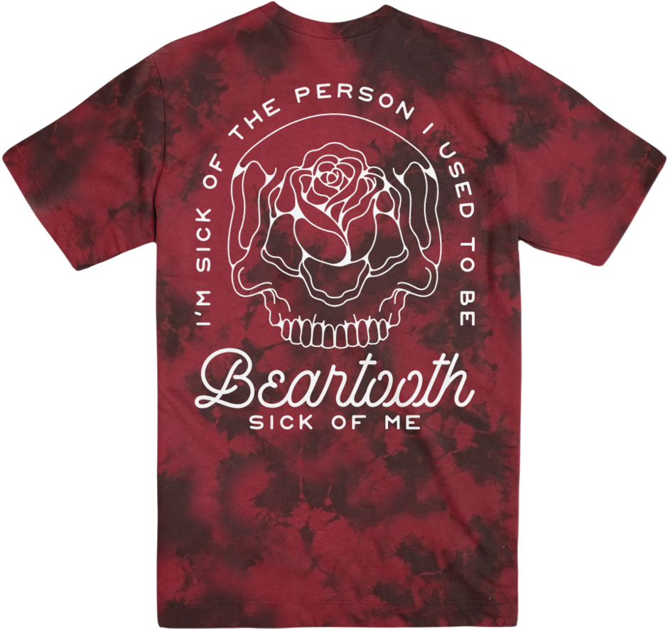 Sick Of Me Red Dye Tee - Sick Of Me Beartooth (1024x1024), Png Download