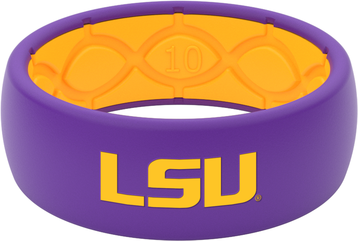 Lsu Silicone Wedding Ring - Lxg Louisiana State University (1920x1280), Png Download