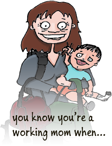 You Save Your Vacation/sick Days For Somebody Else's - Working Mother (361x472), Png Download