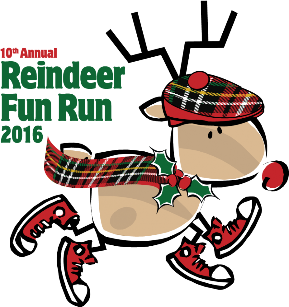 2016 Reindeer Fun Run - Reindeer Racing (998x1024), Png Download