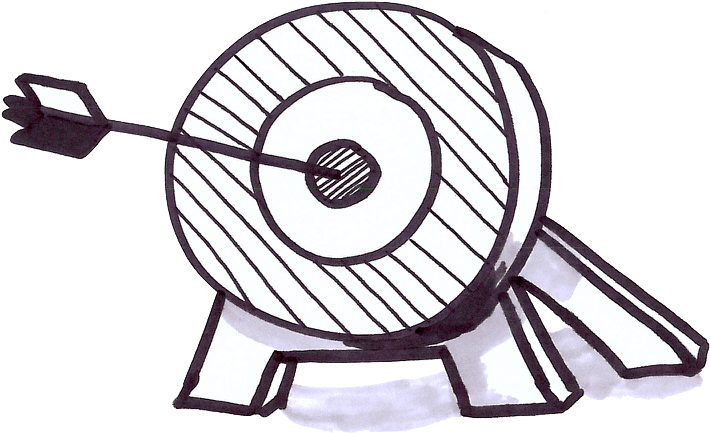 Target With Arrow In Bullseye - Circle (750x588), Png Download