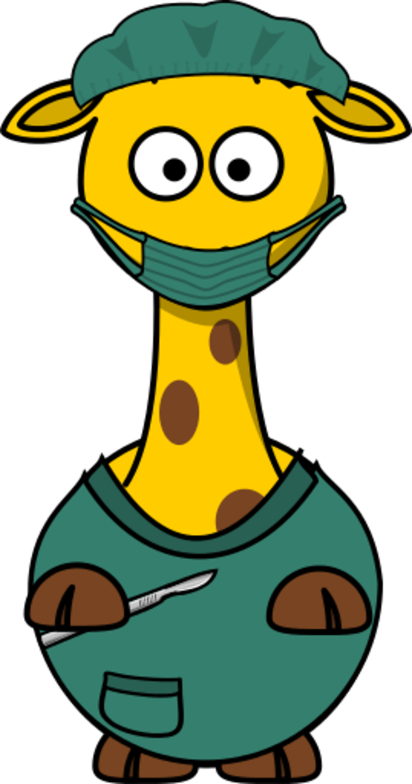 Ems Emergency Medical Service Logo - Cartoon Giraffe (600x1140), Png Download