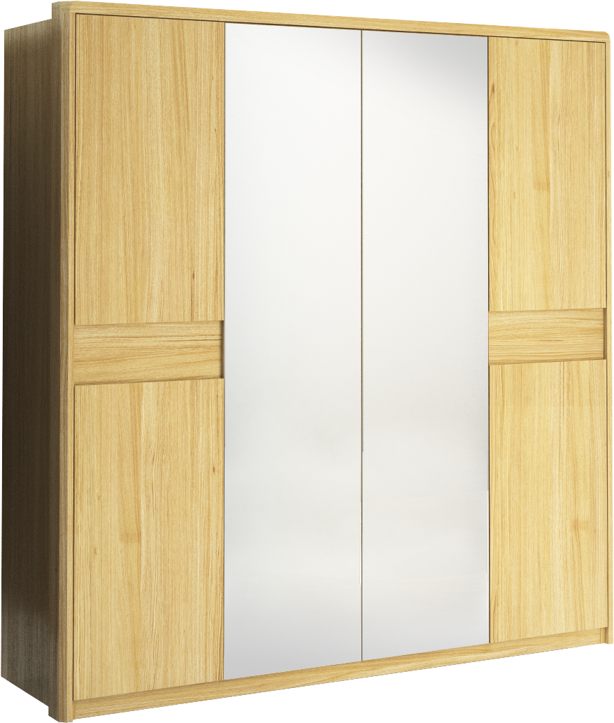 Joy 4 Door Wardrobe - Wardrobe (1600x1200), Png Download