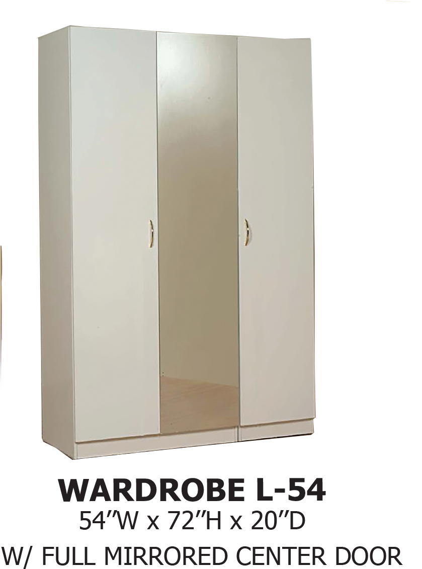 Wardrobe L-54 - Banda Unisom (838x1190), Png Download