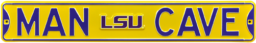 Lsu Tigers “man Cave” Authentic Street Sign - Man Cave Pittsburgh Pirates Street Sign (500x500), Png Download
