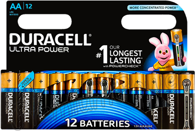 Duracell® Is - Duracell Aa Battery 12 Pack (400x400), Png Download