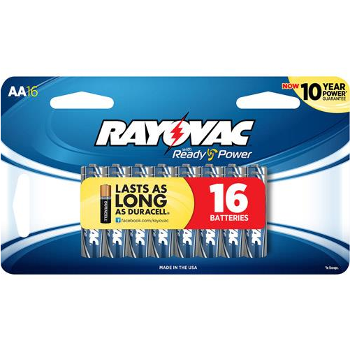Auction - Alkaline Aa Battery, 16 Pack (1000x1000), Png Download