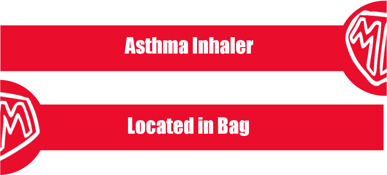 3 "asthma Inhaler Located In Bag" Wristbands - Kv Mechelen (1283x640), Png Download