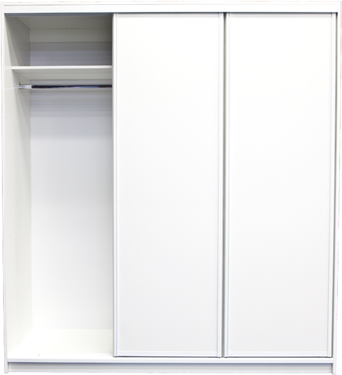 Bedford 2000 X 1790 X 595mm 3 Door Wardrobe Unit - Wardrobe (800x800), Png Download