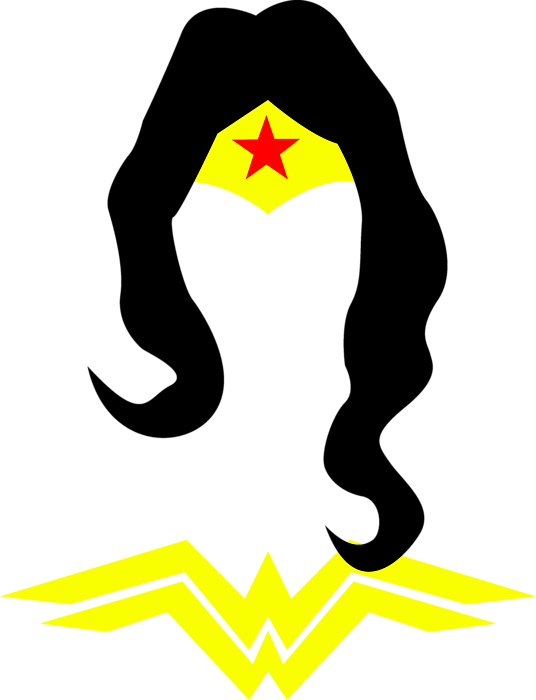 Click And Drag To Re-position The Image, If Desired - Wonder Woman Minimaliste (536x700), Png Download